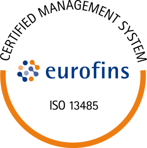 ISO 13485 QMS certification granted by Eurofins